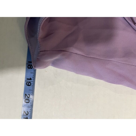 Everly Lavender Purple Pixie Mini Dress Fairycore Sheer Babydoll Bow Twee - L - Picture 9 of 11